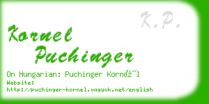 kornel puchinger business card